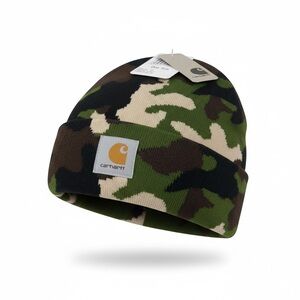 Carhartt Camo Beanie - Green and Brown
